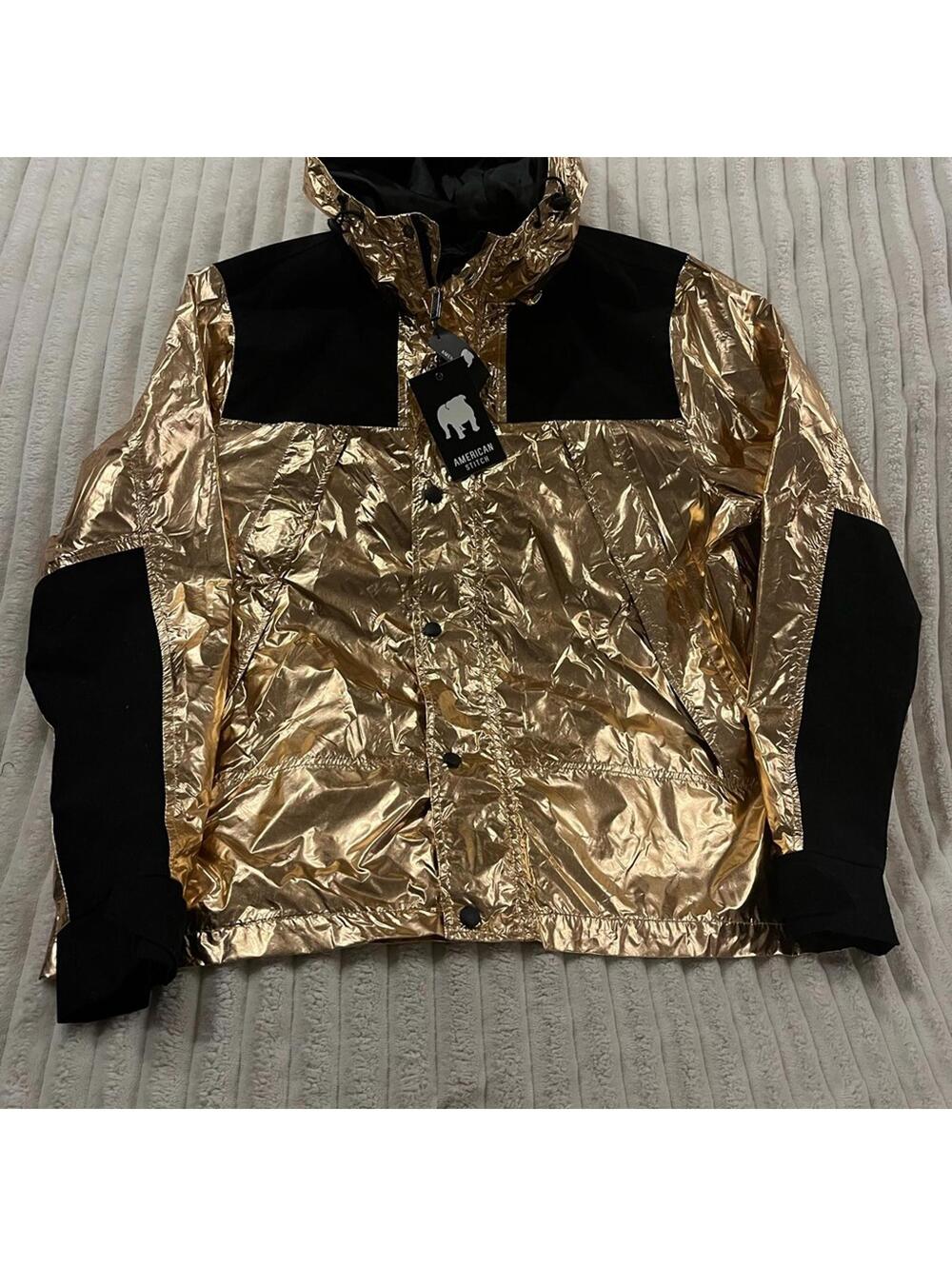 American Stitch Rose Gold and Black Jacket Women’s Size Large New with Tags
